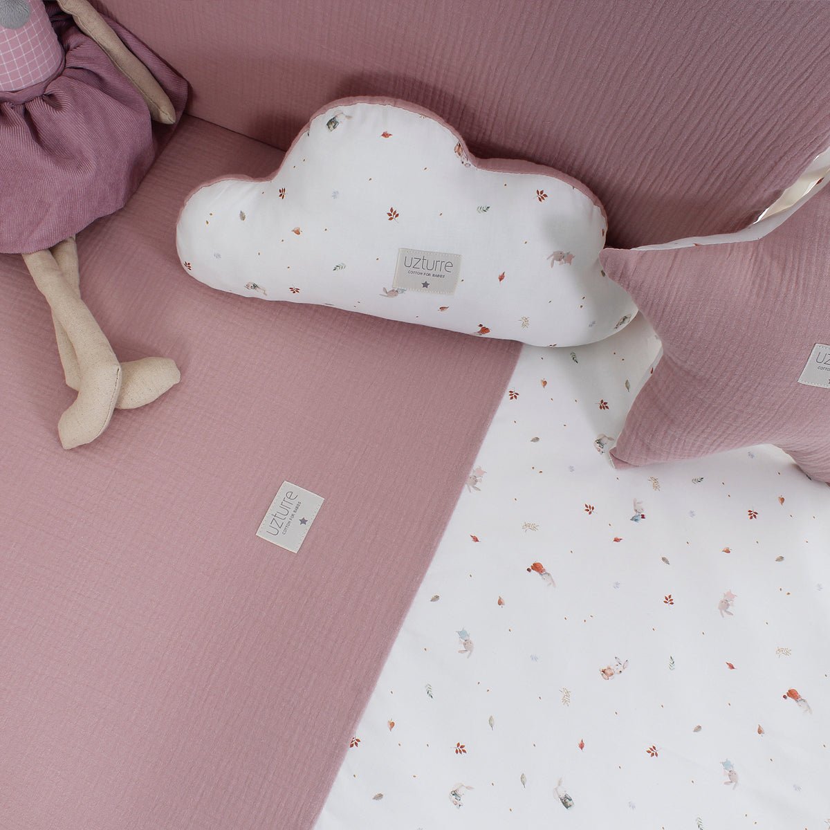 Colcha+ Protector cuna Bastian Uzturre - Nanetes