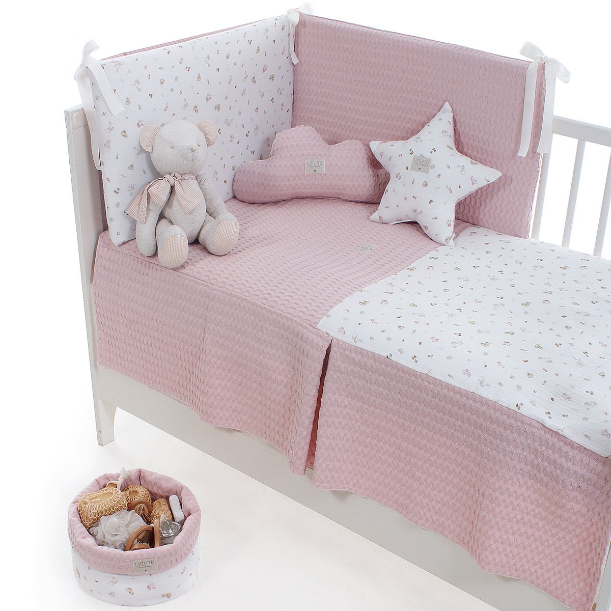 Colcha+ Protector cuna Benjamin Uzturre - Nanetes