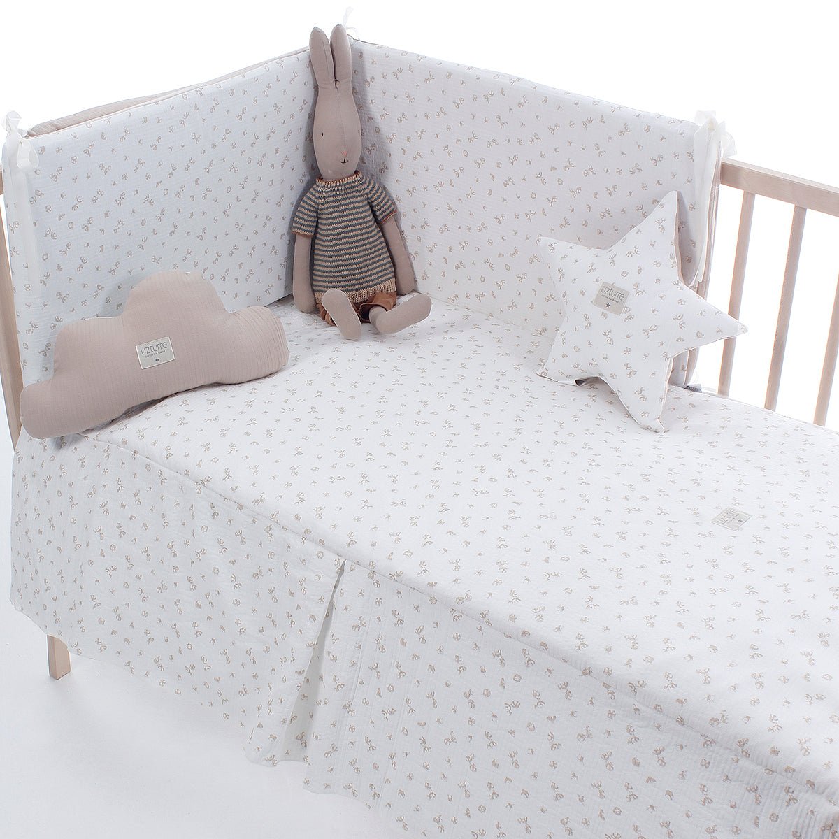 Colcha+ Protector cuna Flavia Uzturre - Nanetes