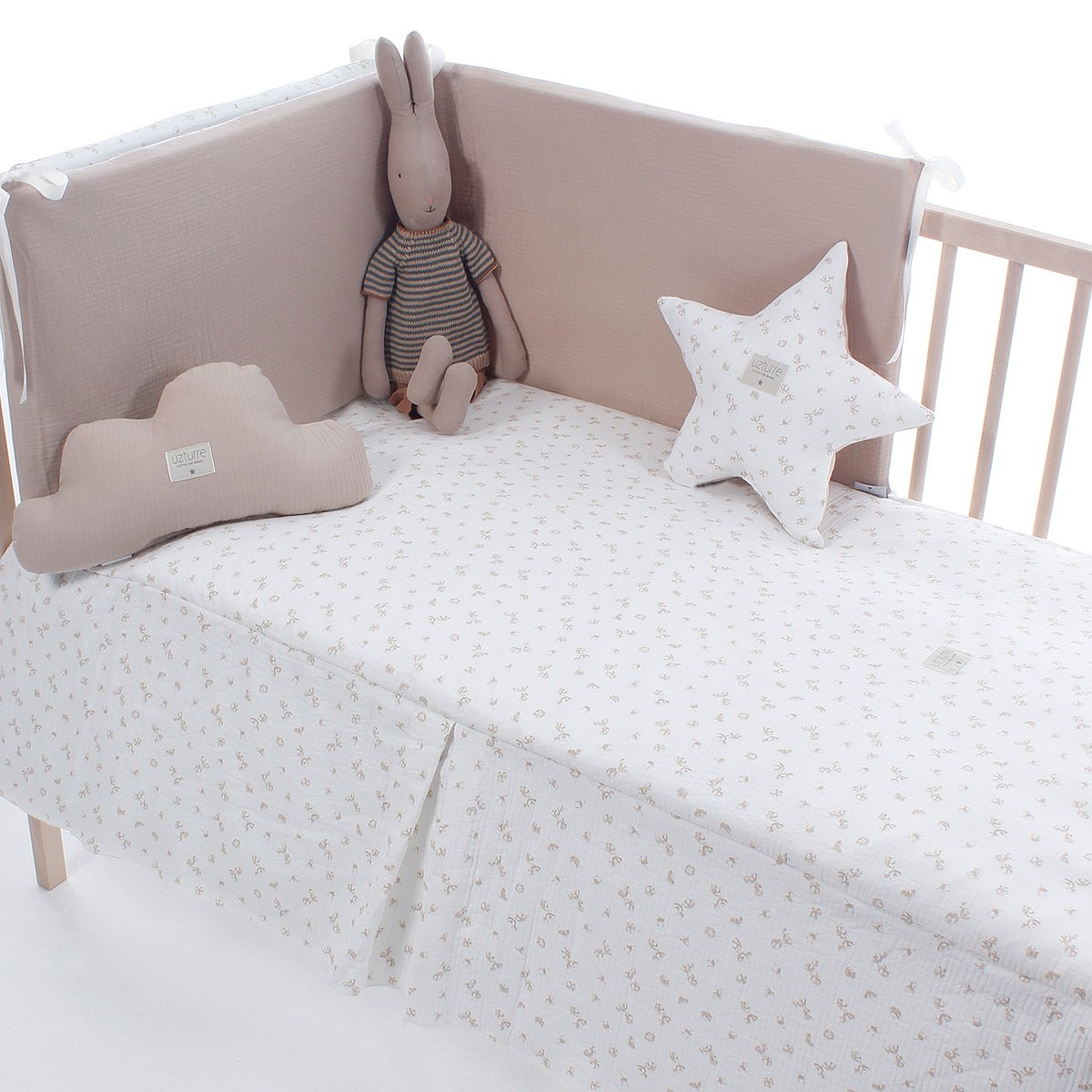 Colcha+ Protector cuna Flavia Uzturre - Nanetes