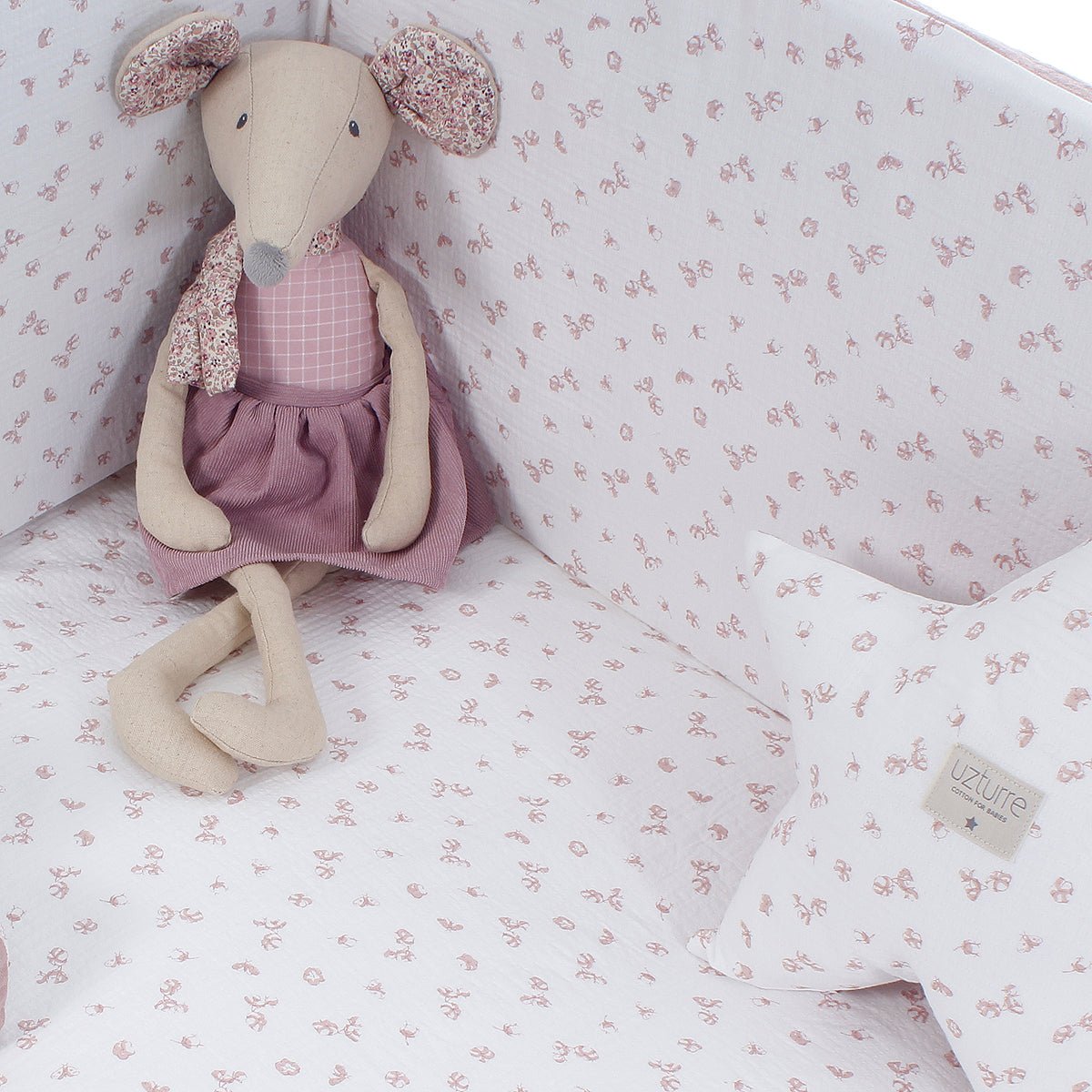 Colcha+ Protector cuna Flavia Uzturre - Nanetes