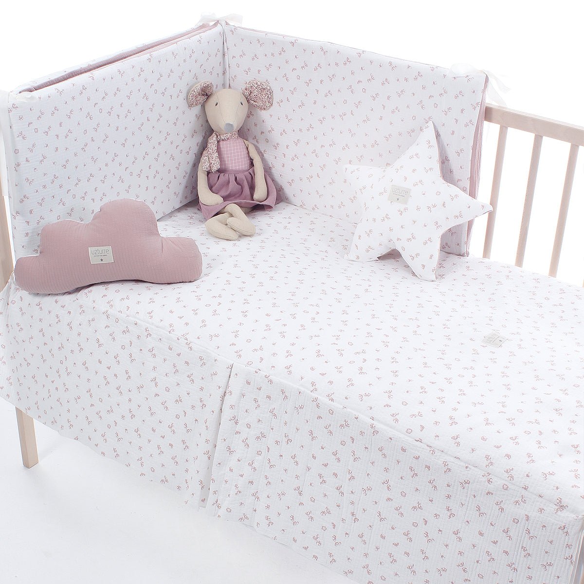 Colcha+ Protector cuna Flavia Uzturre - Nanetes
