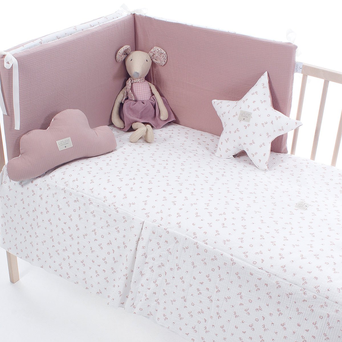 Colcha+ Protector cuna Flavia Uzturre - Nanetes