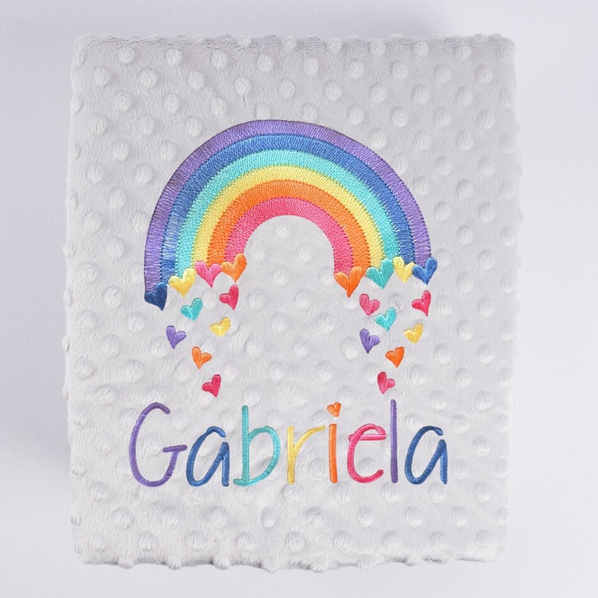 Manta Bebé arco iris Corazones Nanetes - Nanetes