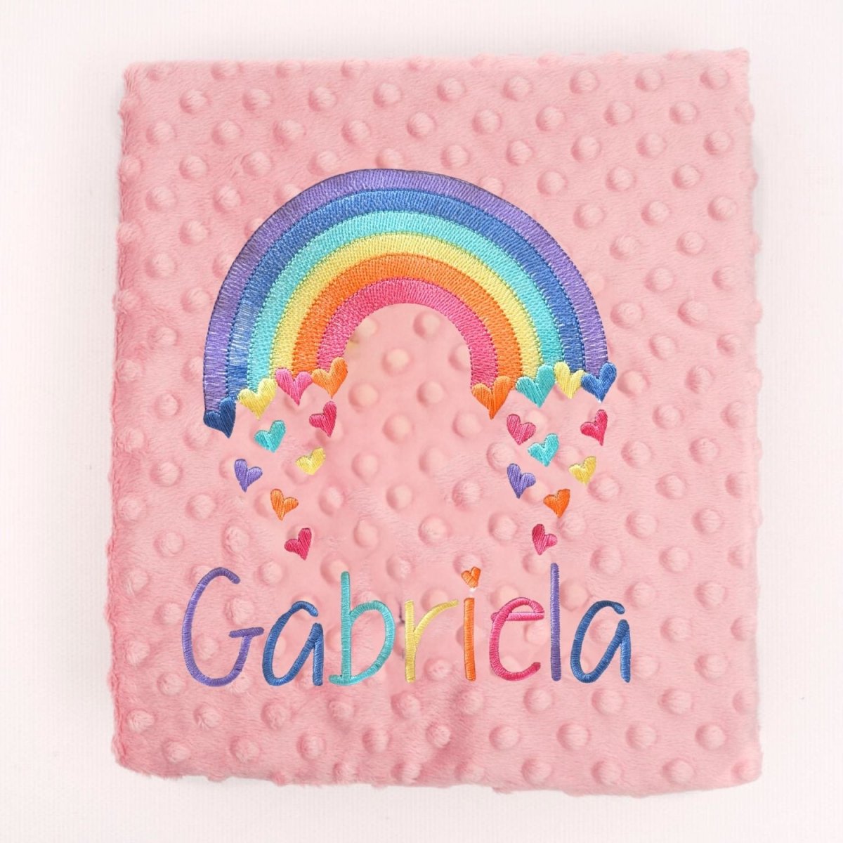 Manta Bebé arco iris Corazones Nanetes - Nanetes
