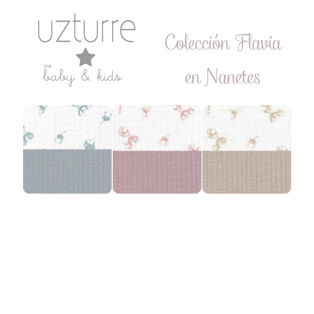 Colcha capazo Reversible Flavia Uzturre - Nanetes