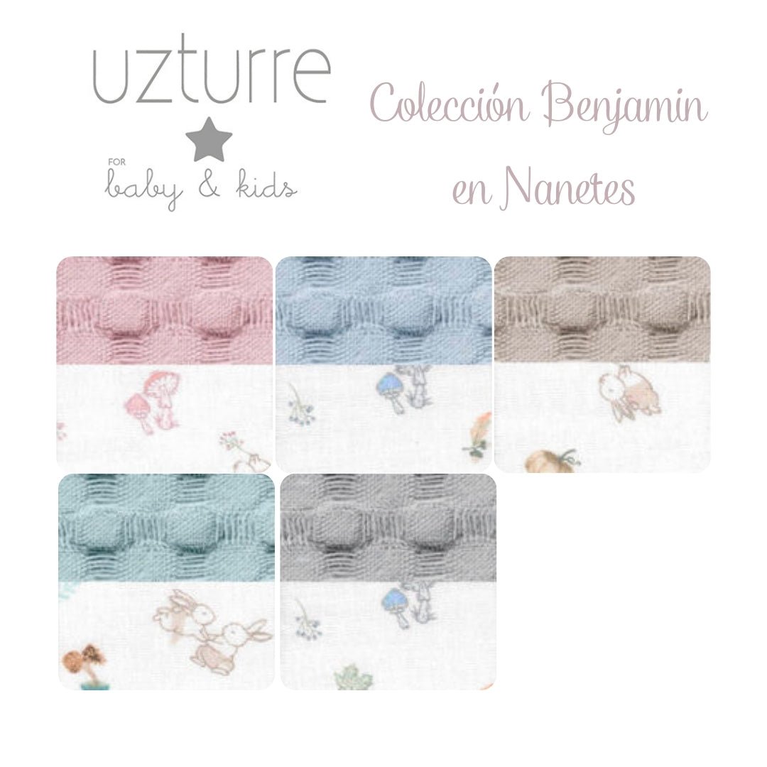 Colcha capazo reversible Benjamin Uzturre - Nanetes