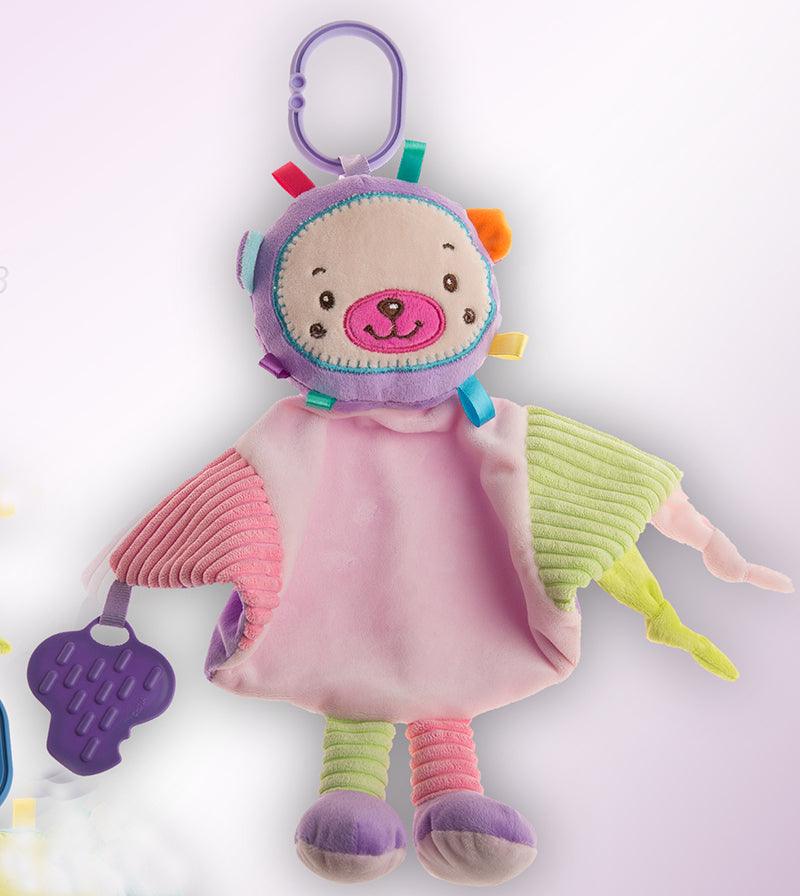 Doudou Personalizado colgador mordedor malva - Nanetes #