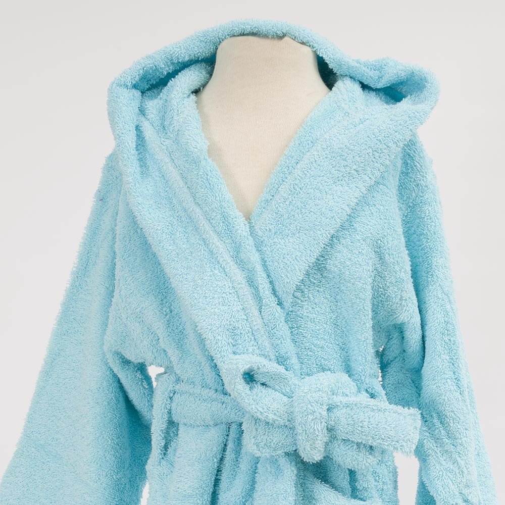 Albornoz algodón Trobador aguamarina - Nanetes