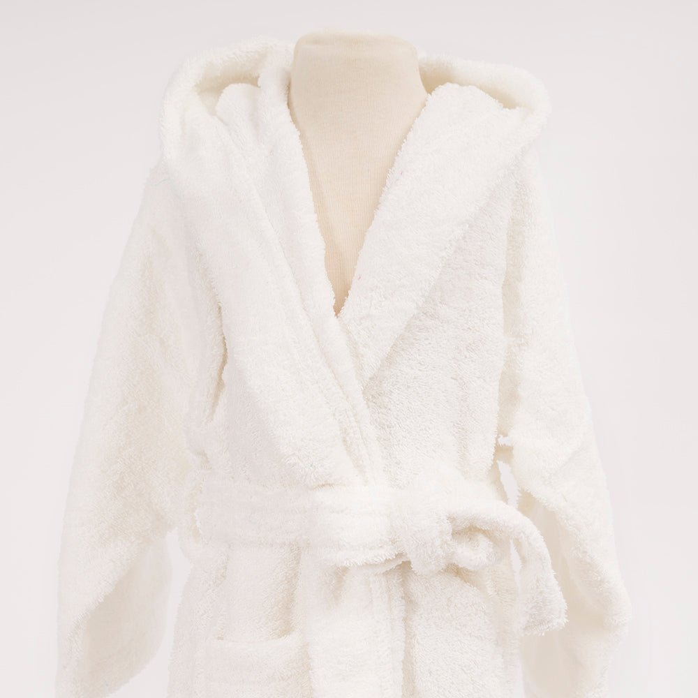 Albornoz algodón Trobador blanco - Nanetes