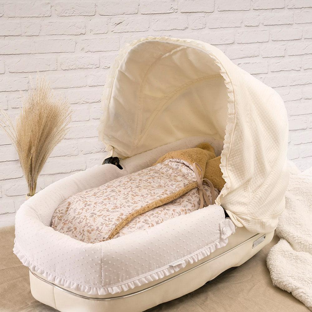 Capota Bebecar Ip Op Beige puntilla - Nanetes #