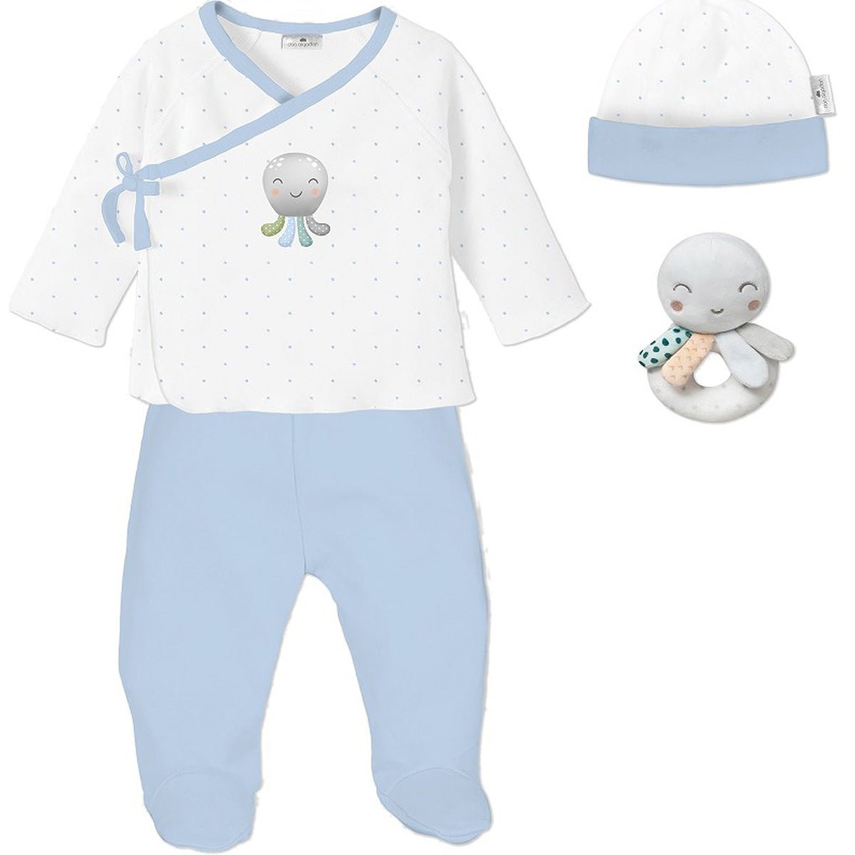 Primera Puesta Bebé personalizada Paritorio Pulpo - Nanetes