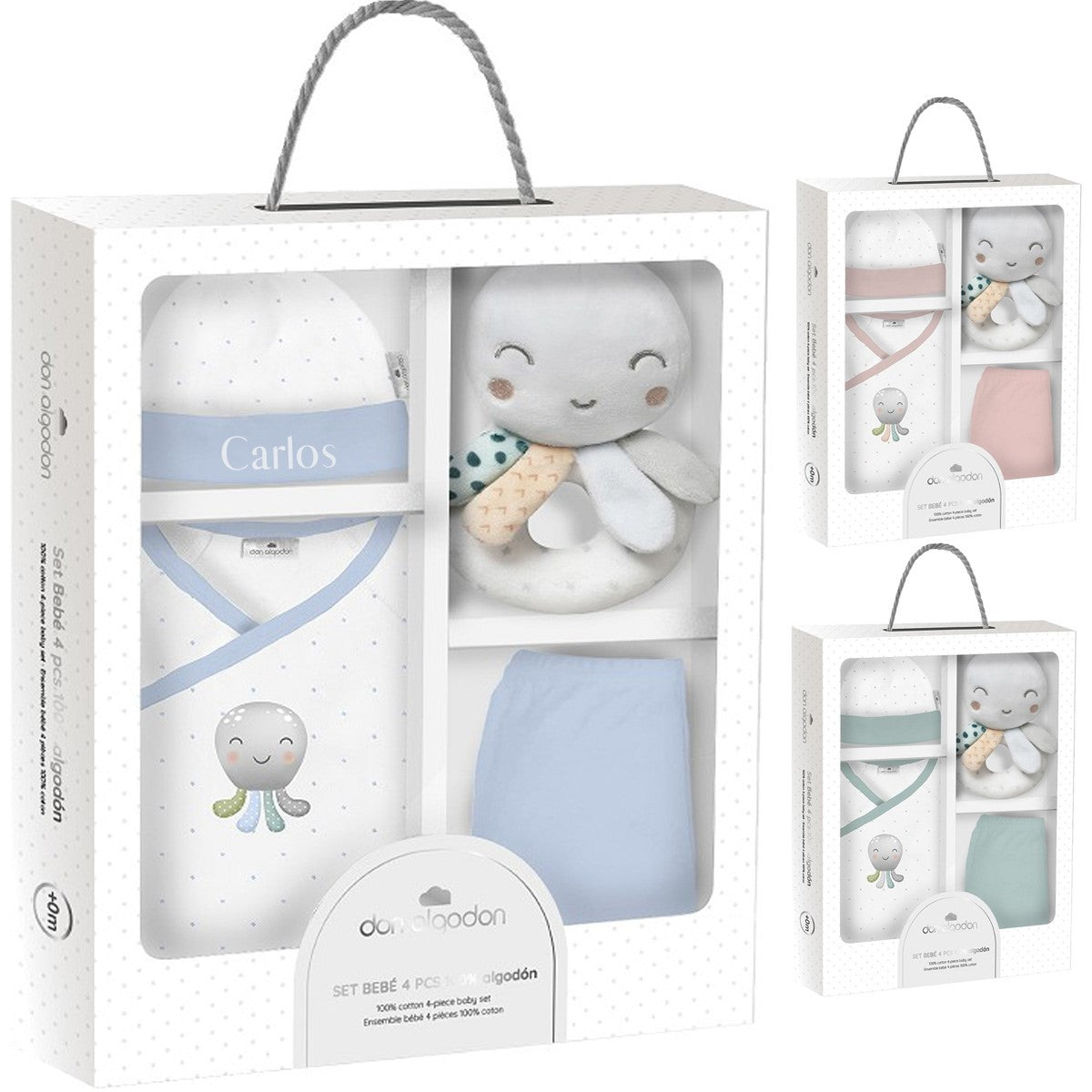 Primera Puesta Bebé personalizada Paritorio Pulpo - Nanetes