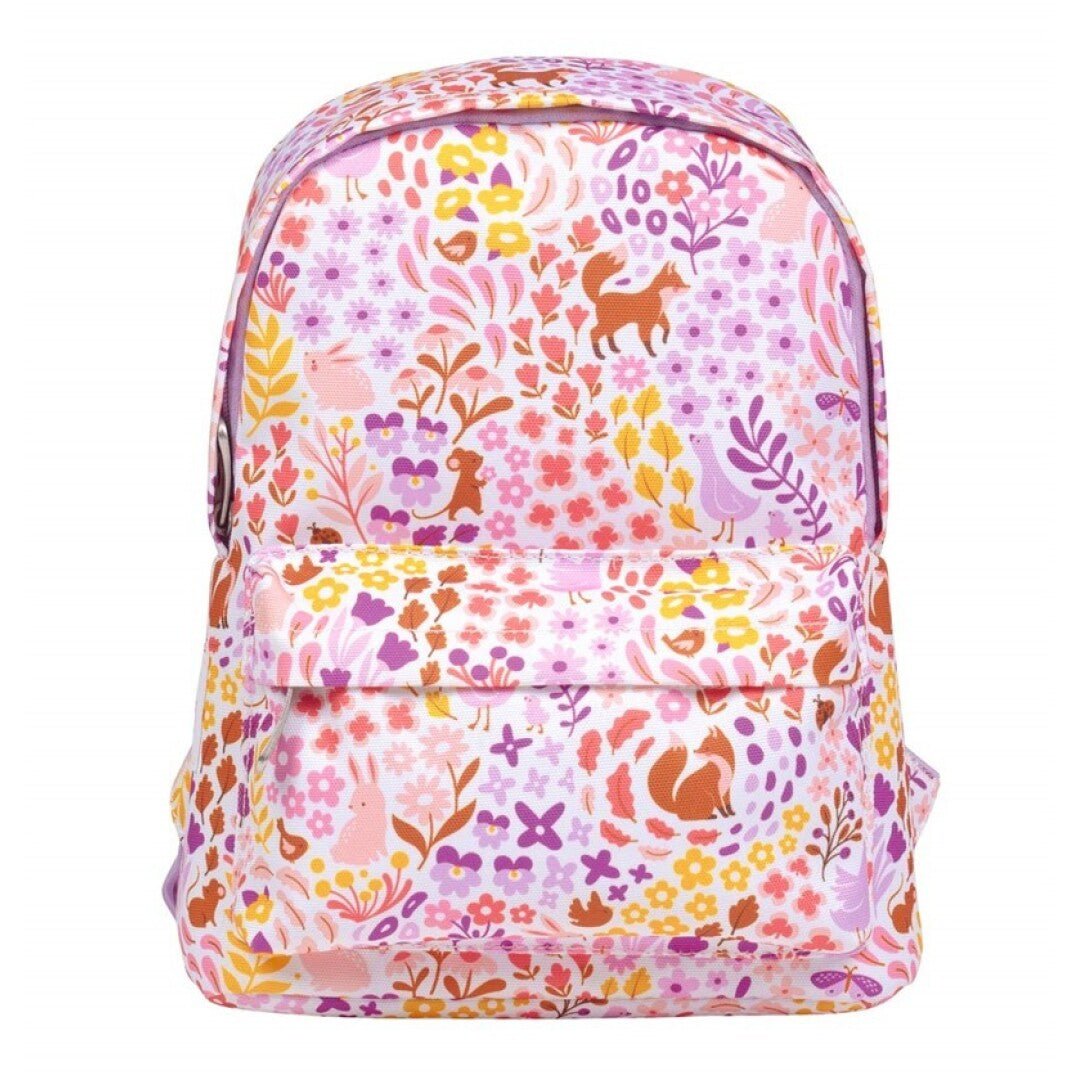 Mochila infantil guardería Flores - Nanetes