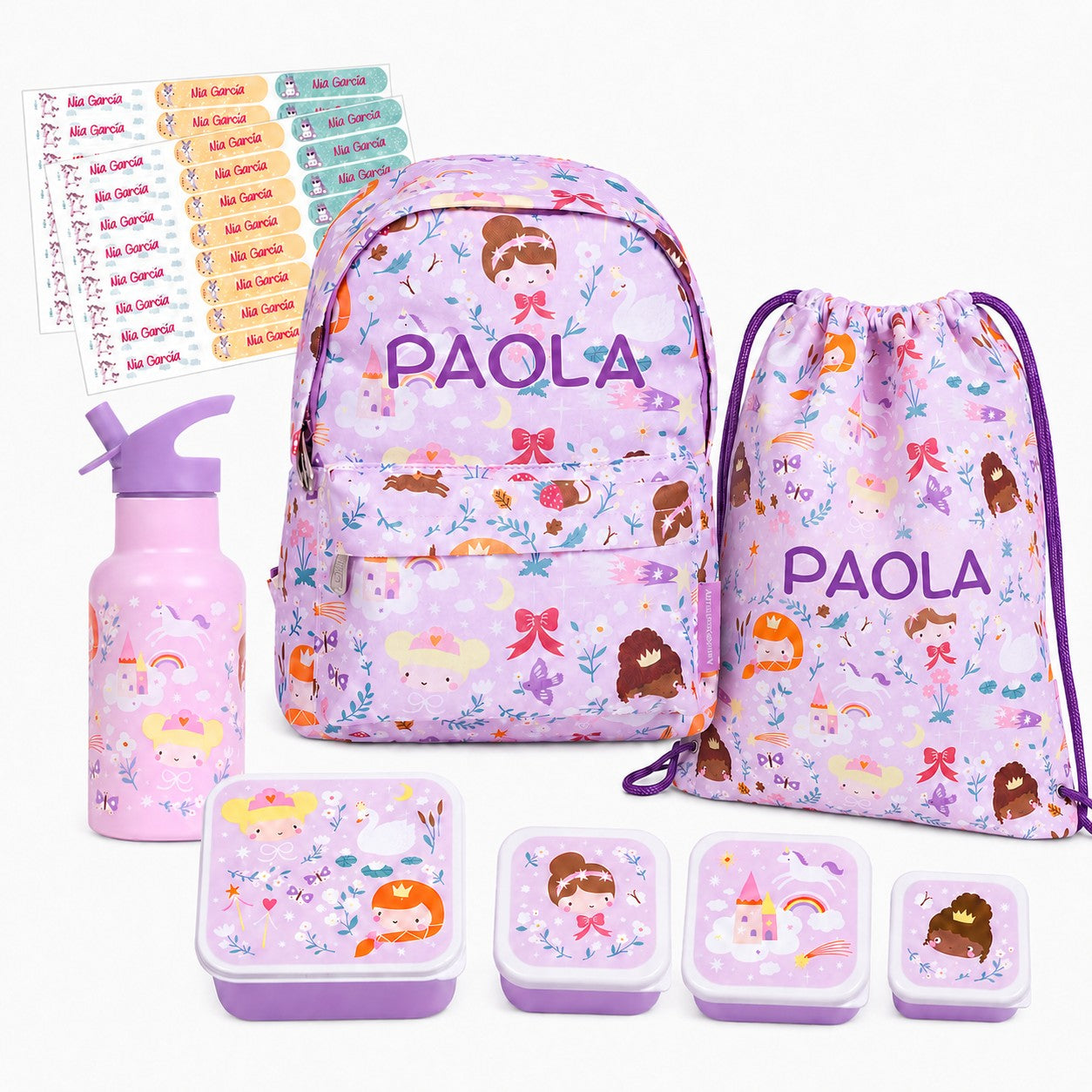 Pack Guarderia Personalizado Princesas Little Lovely