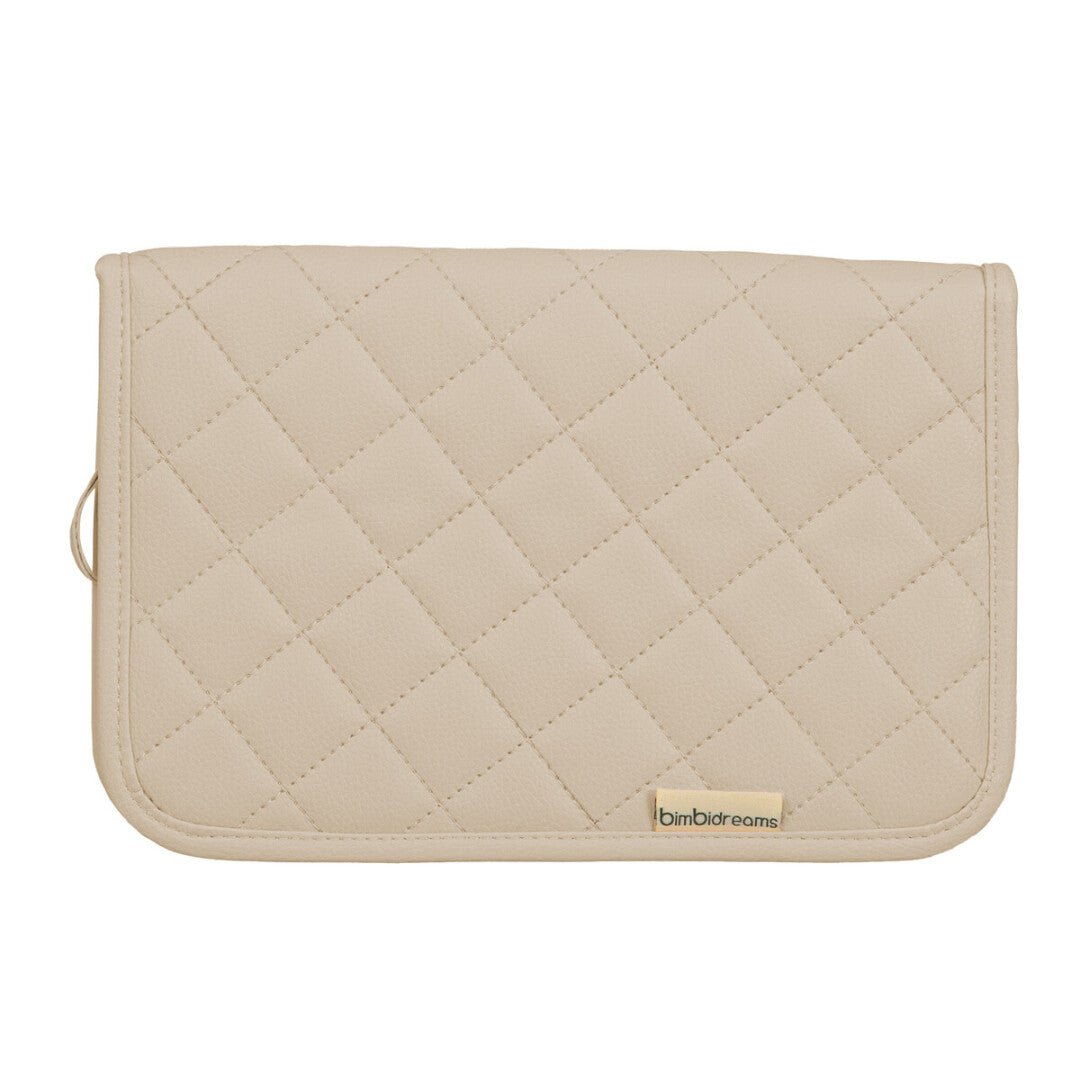 Porta documentos Bebé polipiel New quilt beige Bimbi - Nanetes