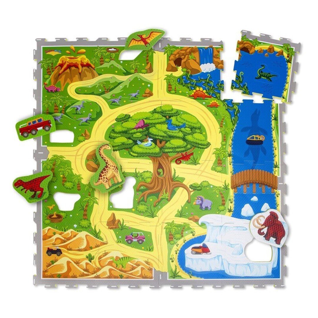 Alfombra Puzzle Infantil DInosaurios - Nanetes