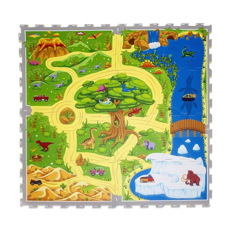 Alfombra Puzzle Infantil DInosaurios - Nanetes