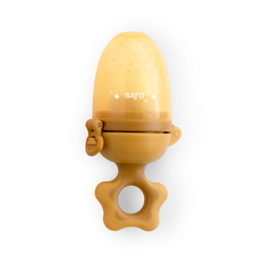 Alimentador Antiahogo silicona Mostaza Saro - Nanetes