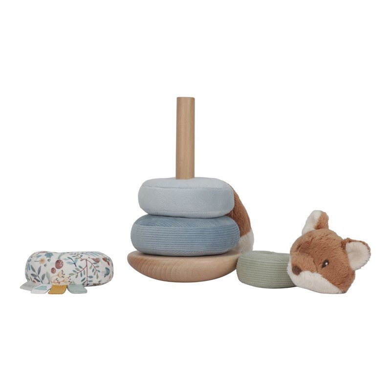 Torre apilable Montessori Tela azul Little Duch - Nanetes