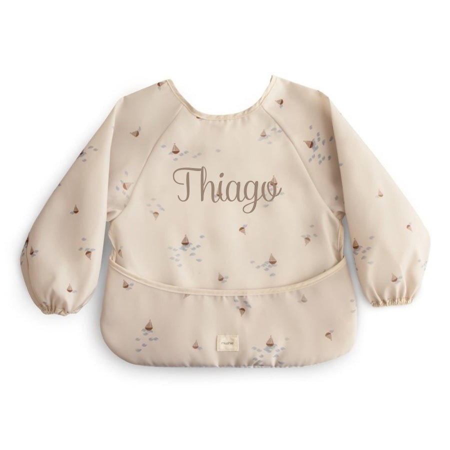 Babero con mangas Boats - Nanetes