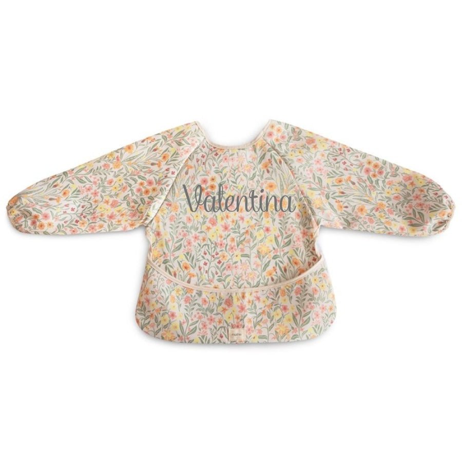 Babero con mangas Pastel Blooms - Nanetes