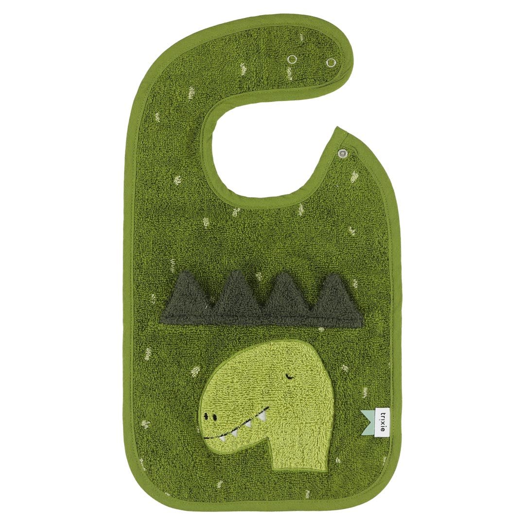 Babero grande rizo Dino Trixie - Nanetes