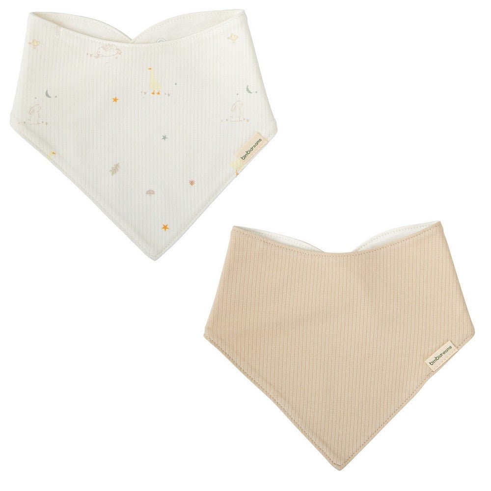 Pack x2 baberos bandana Happy Forest Bimbi - Nanetes
