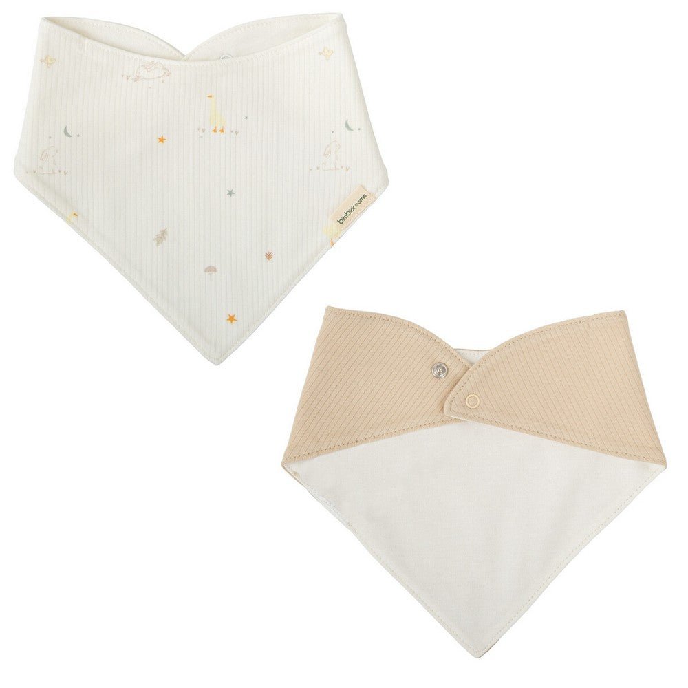 Pack x2 baberos bandana Happy Forest Bimbi - Nanetes