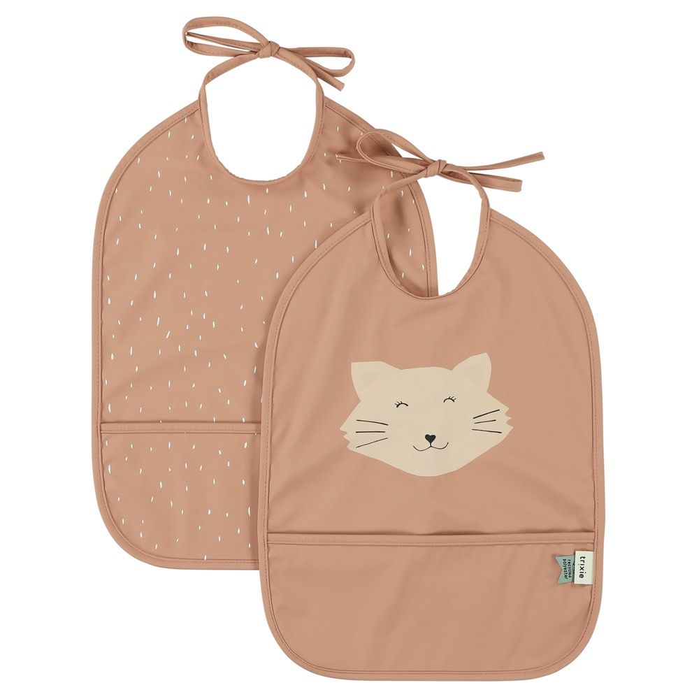 Pack x2 Baberos impermeables Cats Trixie - Nanetes