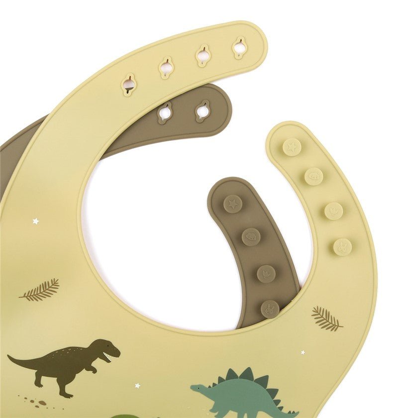 Pack x2 Baberos Silicona Dinosaurios - Nanetes