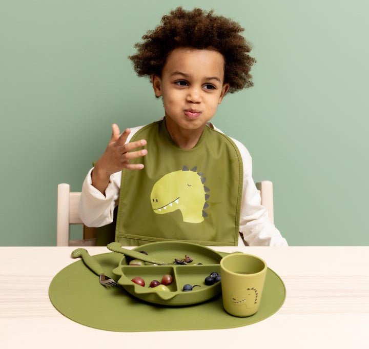 Pack x2 vasos Silicona Dino Trixie - Nanetes