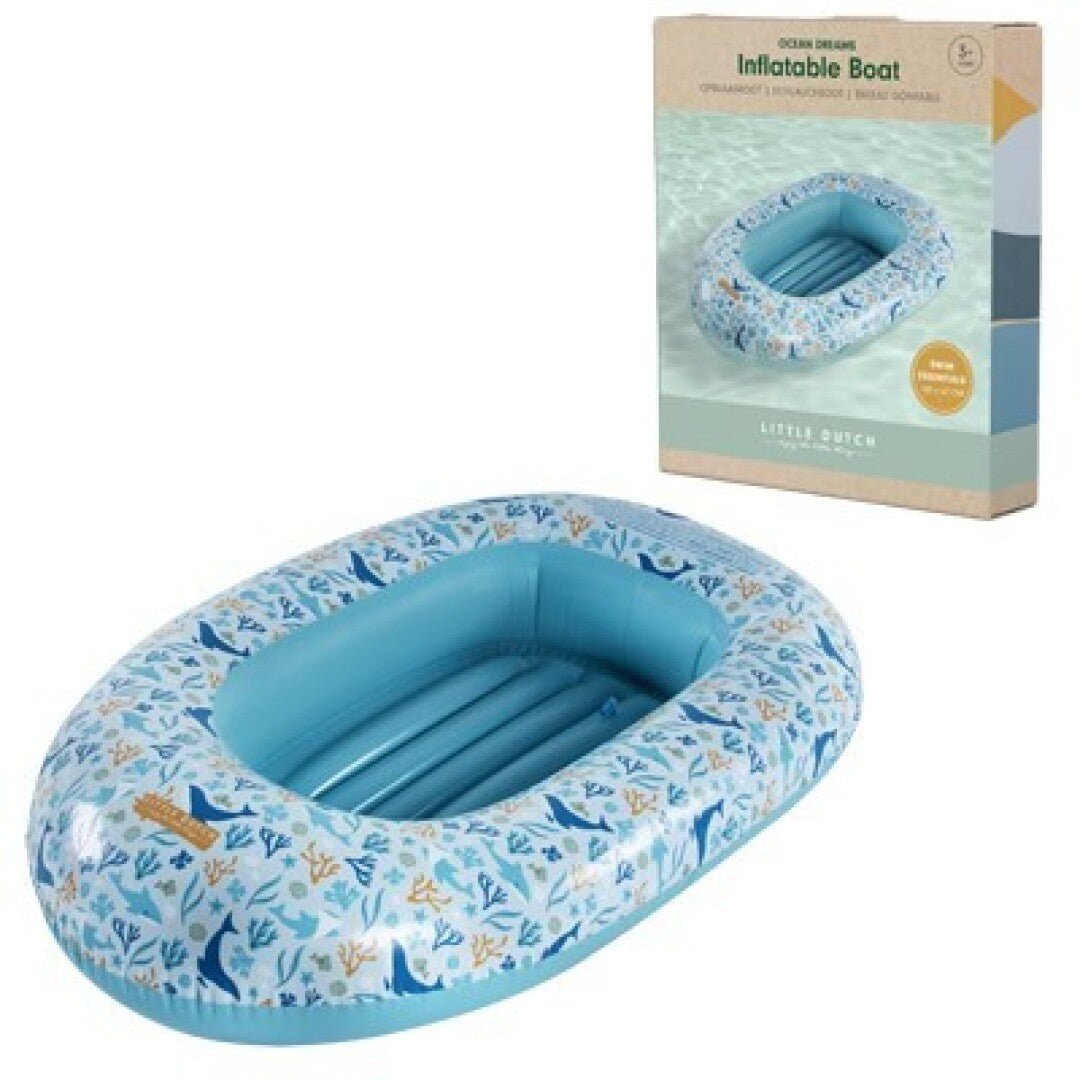 Barca hinchable Bebe Ocean Azul Little Duch - Nanetes