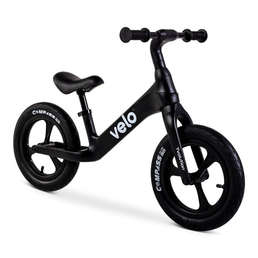 Bicicleta de equilibrio sin pedales Yvelo Pro negra - Nanetes