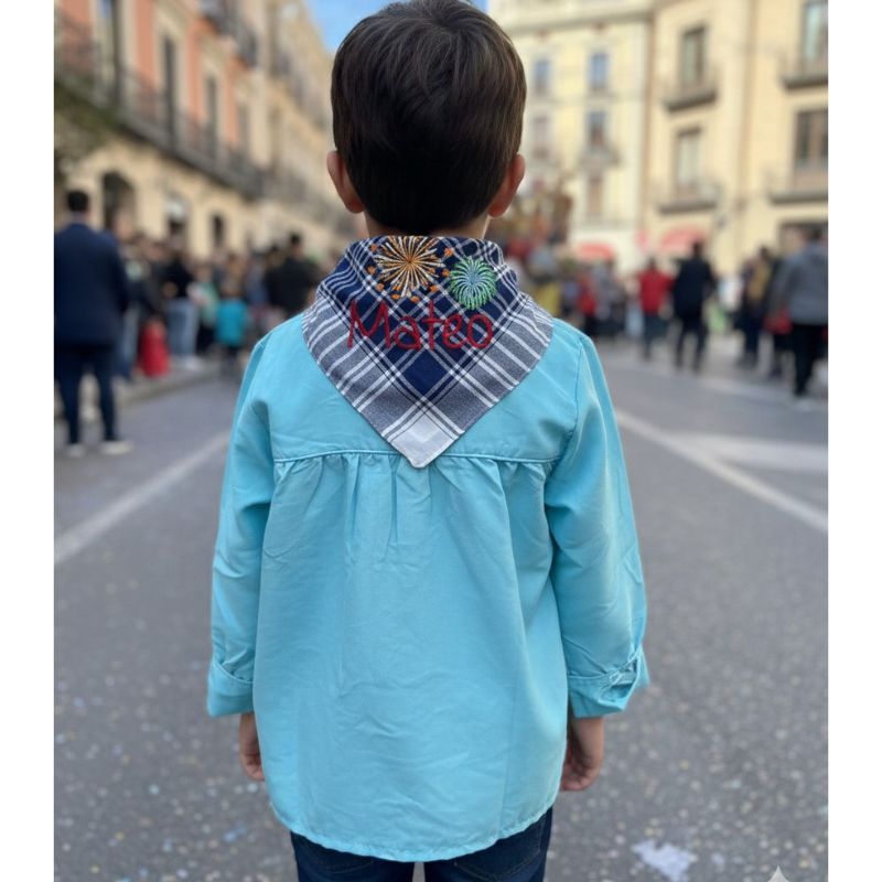 Blusón fallero personalizado Aguamarina Nanetes - Nanetes