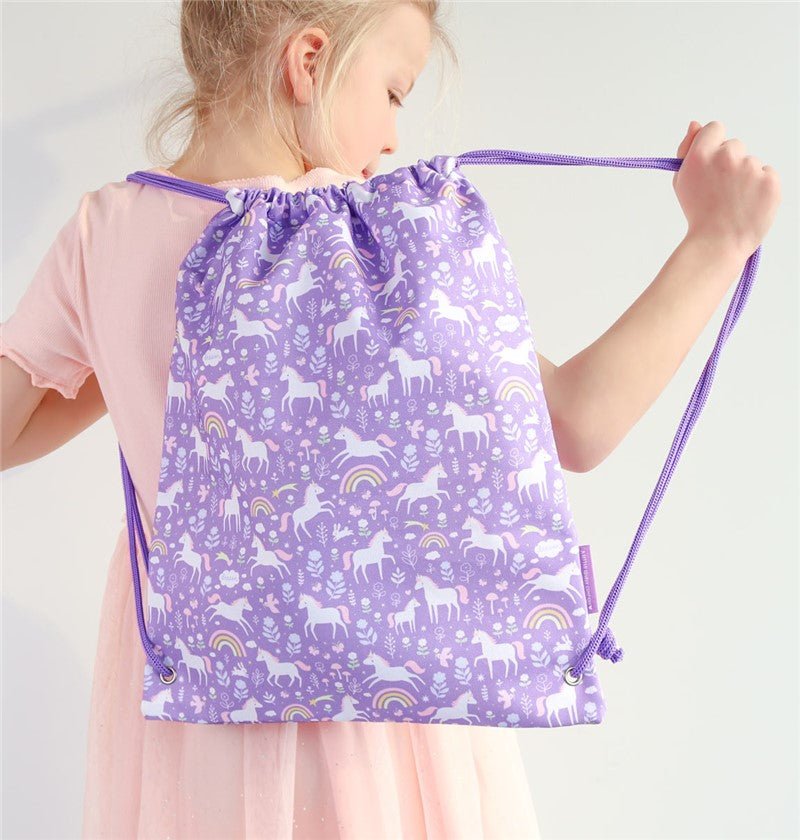 Bolsa Tela petate infantil Unicornios - Nanetes
