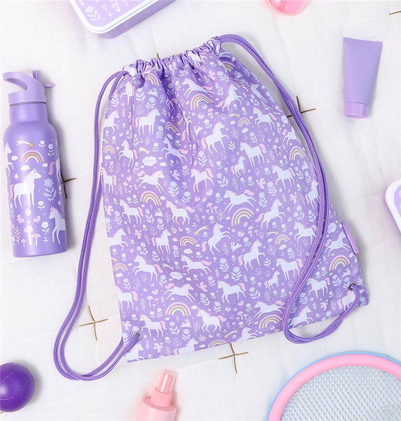 Bolsa Tela petate infantil Unicornios - Nanetes