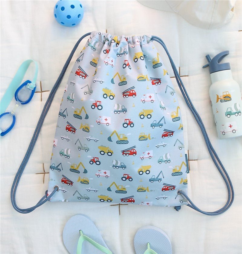 Bolsa Tela petate infantil Vehiculos - Nanetes