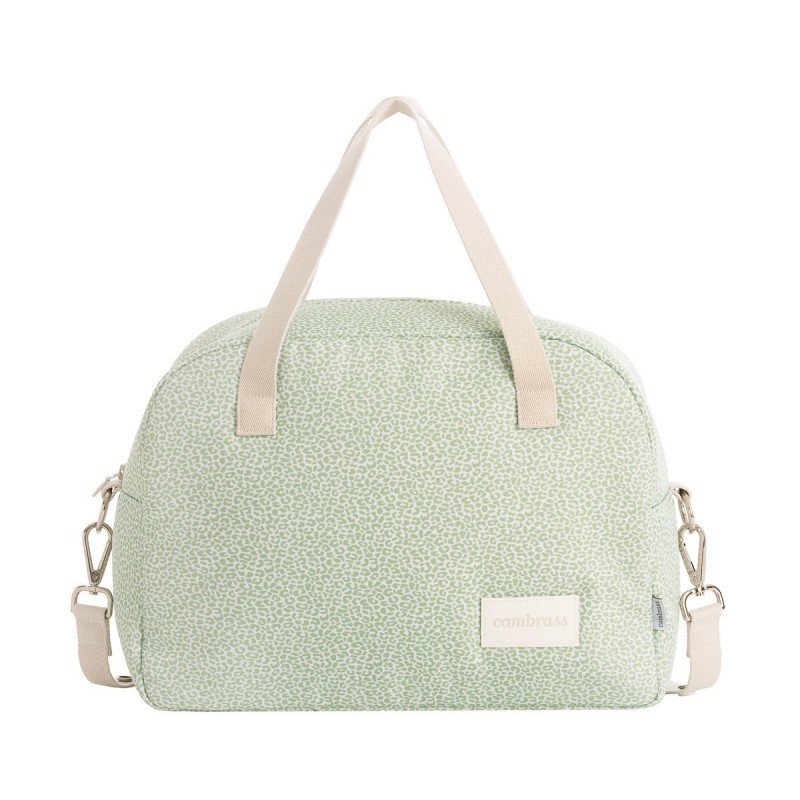 Bolso Maternidad Canastilla Prome Print Menta - Nanetes