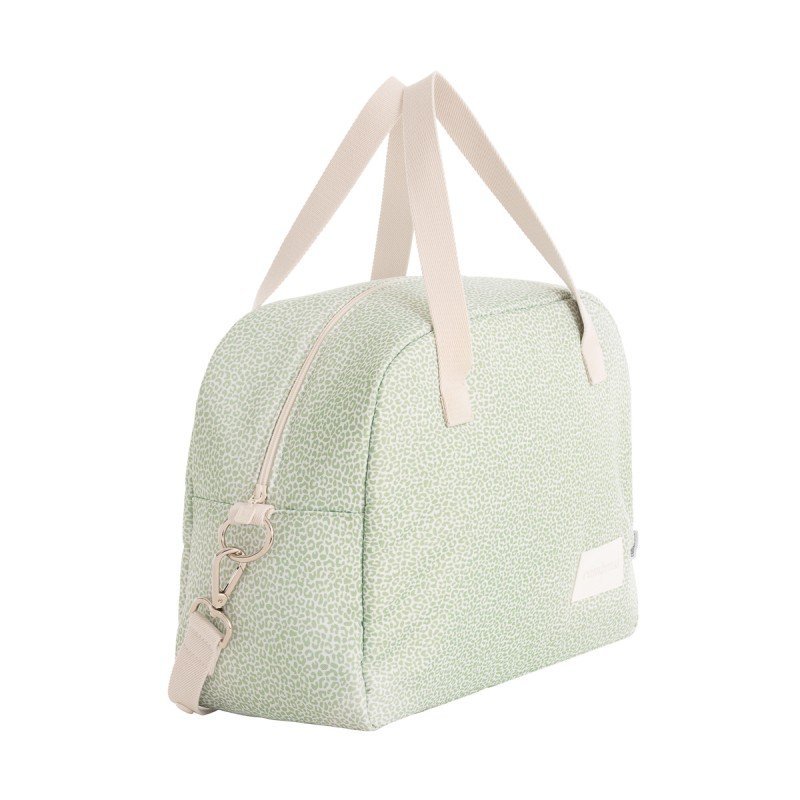 Bolso Maternidad Canastilla Prome Print Menta - Nanetes