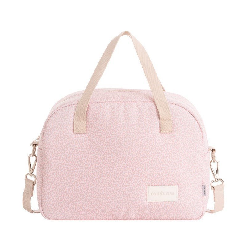 Bolso Maternidad Canastilla Prome Print Rosa - Nanetes