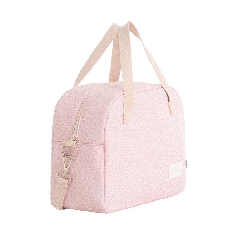 Bolso Maternidad Canastilla Prome Print Rosa - Nanetes