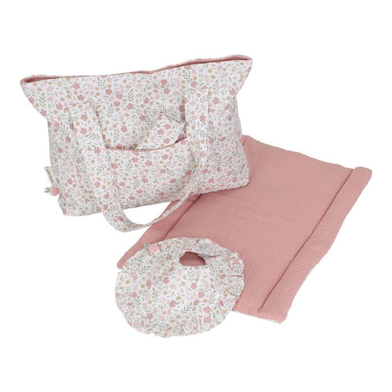 Bolso juguete muñecas flores rosa Little Duch - Nanetes