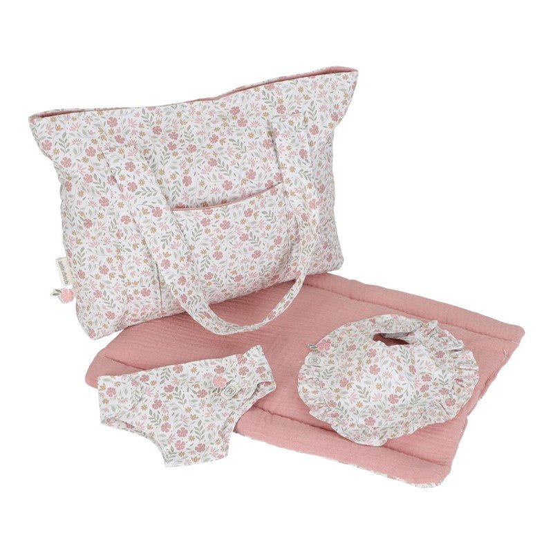 Bolso juguete muñecas flores rosa Little Duch - Nanetes