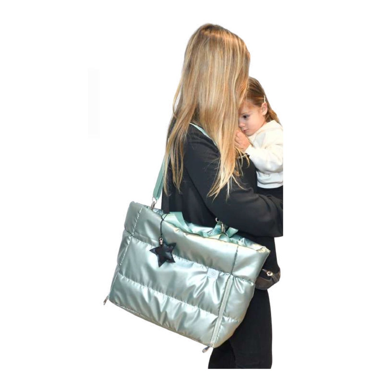 Bolso Maternidad Charol Metalizado - Nanetes