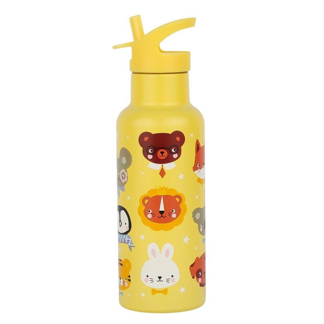 Botella infantil acero 500 ml Animales - Nanetes