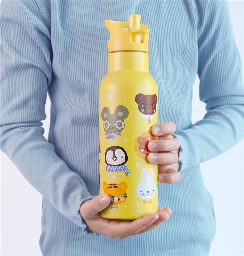 Botella infantil acero 500 ml Animales - Nanetes