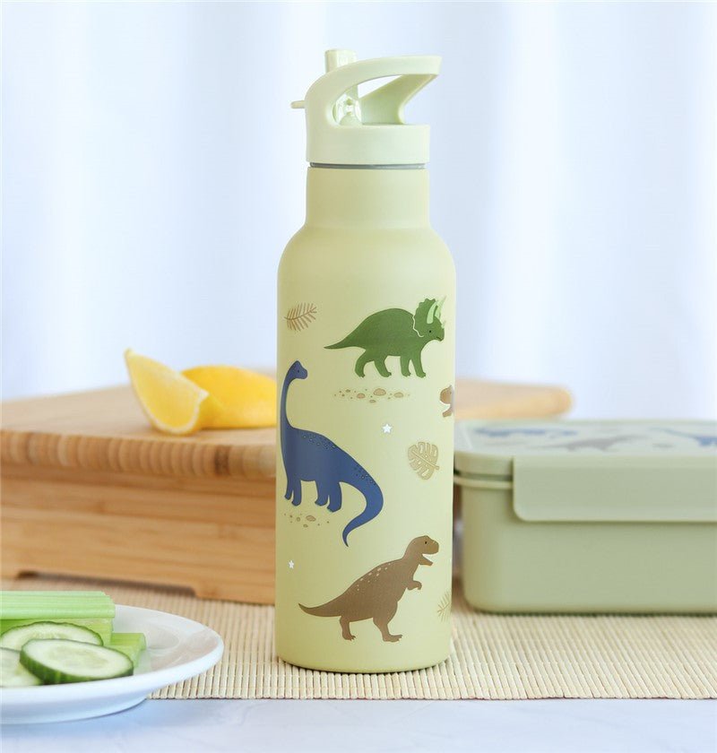 Botella infantil acero 500 ml Dinosaurios - Nanetes