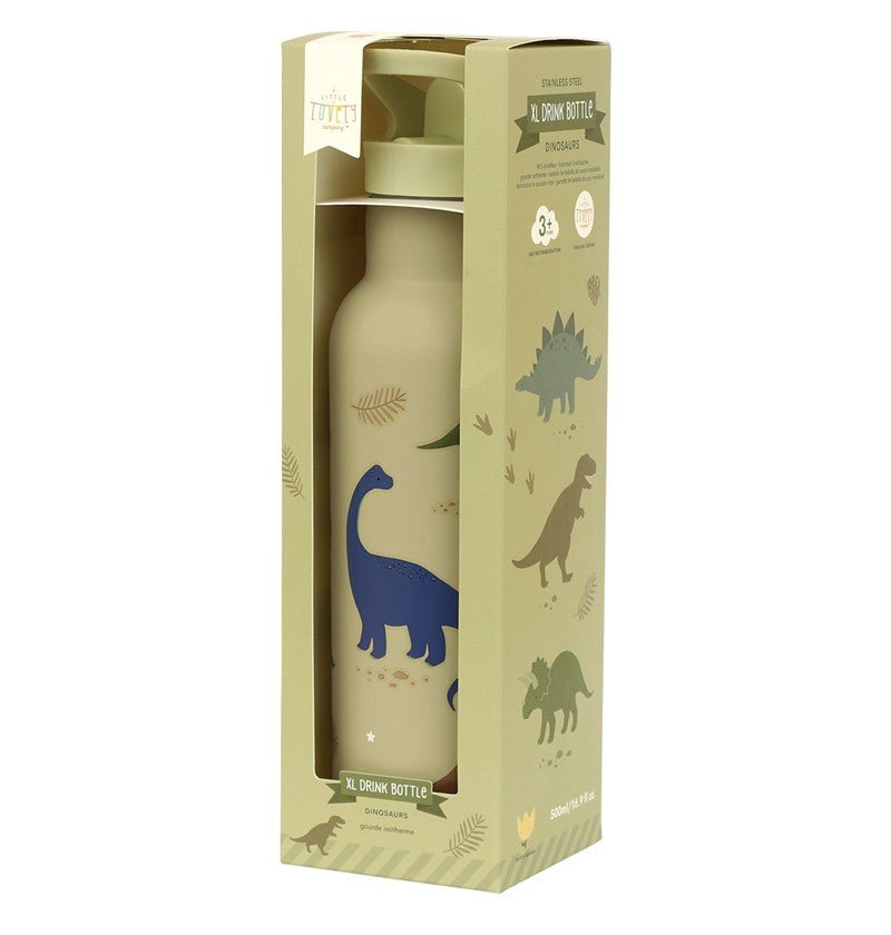 Botella infantil acero 500 ml Dinosaurios - Nanetes