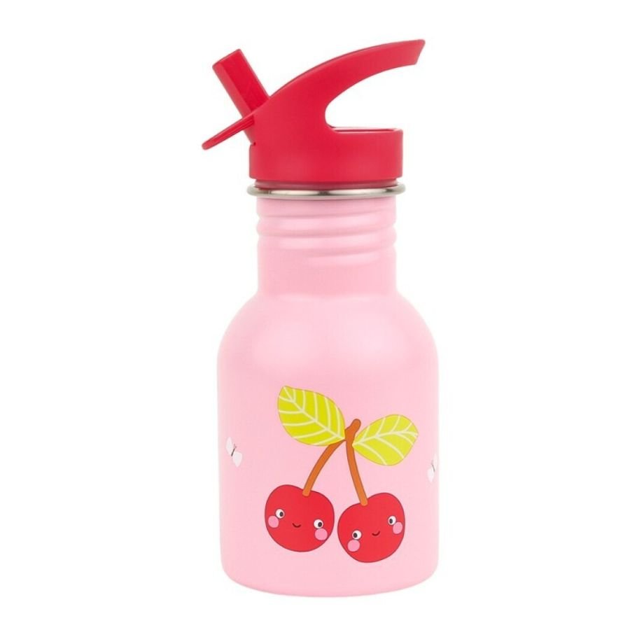 Botella infantil acero 350 ml Mini Cerezas - Nanetes